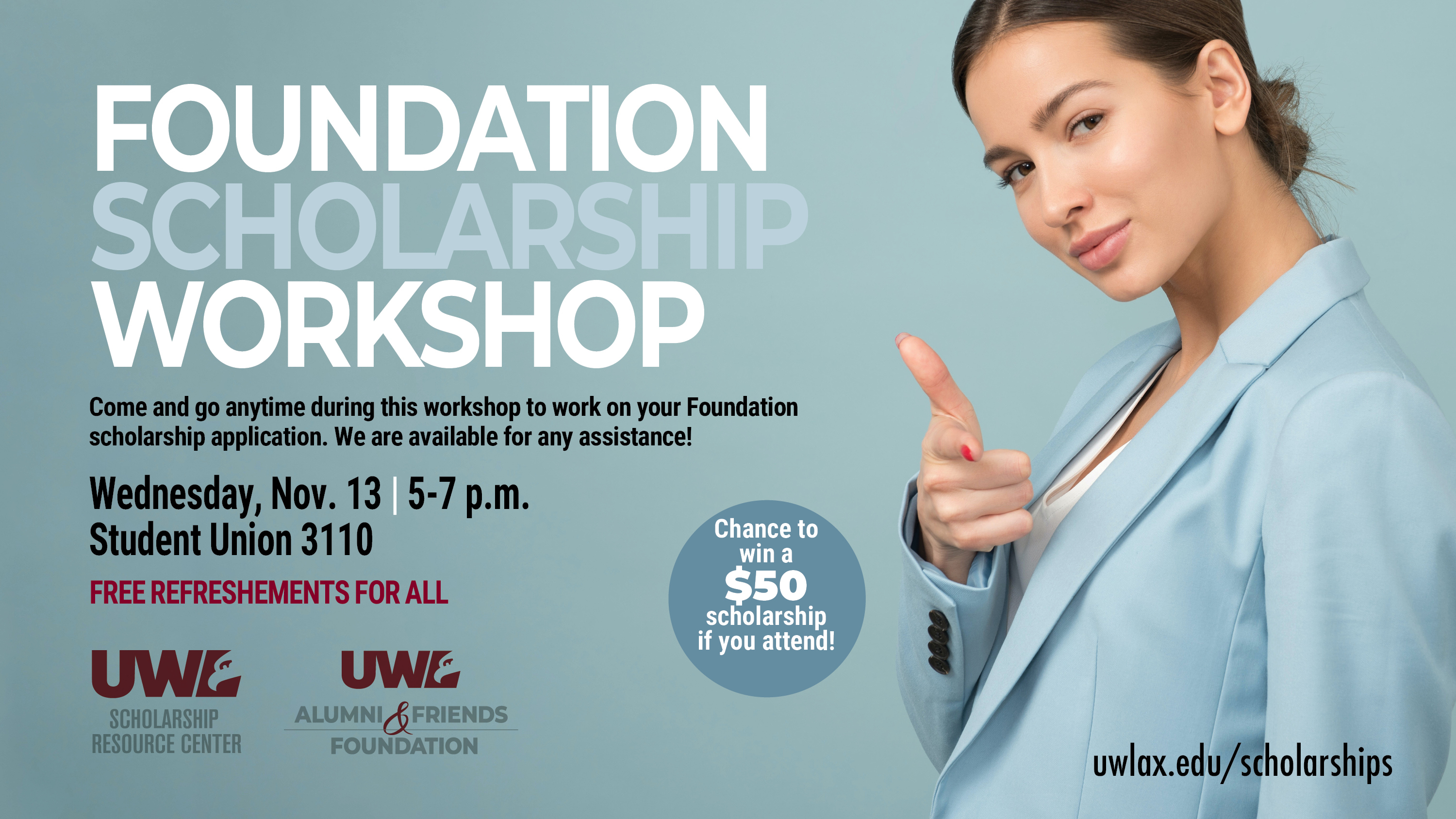 Event image for UWL Foundation Scholarship Workshop