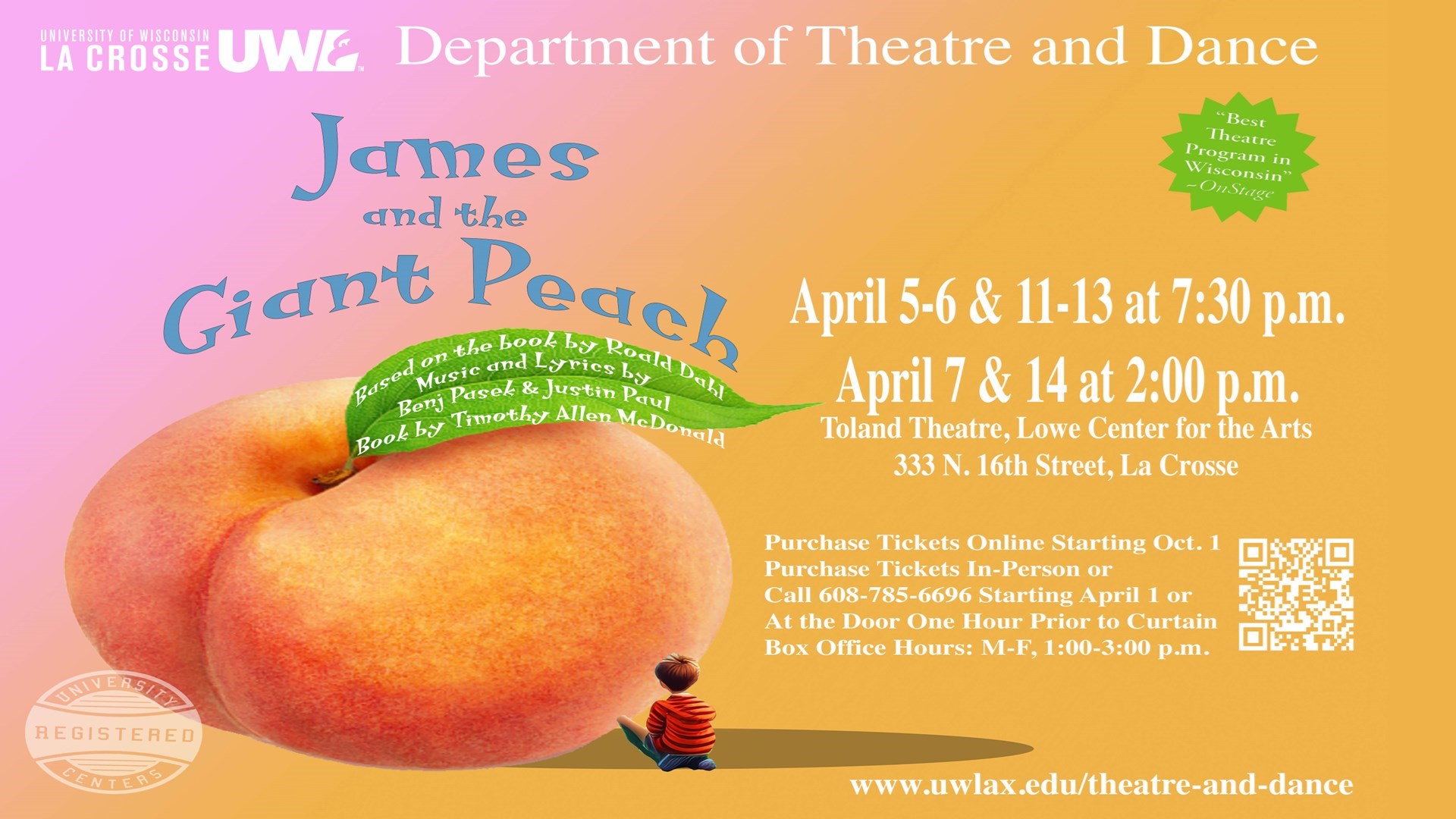 Event image for James & the Giant Peach (musical)